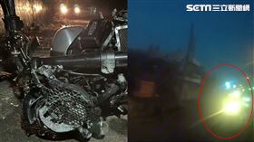 整起車禍總共釀成一死一傷悲劇，而當時行車記錄器畫面也曝光！（圖／翻攝畫面）
