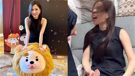 蔡尚樺被小寶寶拉頭髮。（圖／翻攝自蔡尚樺IG）