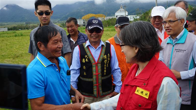 花蓮稻米損失破億　蕭美琴：減輕農民負擔