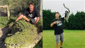 南非版的鱷魚先生遭到毒蛇咬死。（圖／翻攝自Dingo Dinkelman IG）