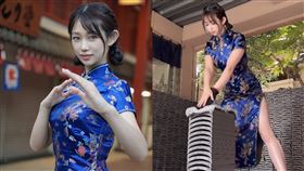 「真人版春麗」徒手震破15瓦片。（圖／翻攝自堀江聖夏IG、「X」平台）