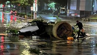 員工遭強風吹上天重摔！他控商場只哀悼樹