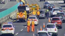 南投,國道,國3,變換車道,車禍,翻車（圖／翻攝畫面）