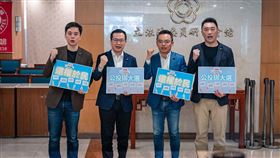 新國會智庫下午召開「恢復公投綁大選 落實直接民權」民調發布記者會。（圖／羅智強辦公室提供）