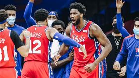 費城76人一哥恩比德。（圖／翻攝自恩比德X）