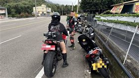 苗栗,台3線,獅潭路段,重機,越級騎乘,過彎,摔車,車禍（圖／翻攝畫面）