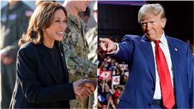 賀錦麗、川普。（圖／翻攝自Kamala Harris、Donald J. Trump臉書）