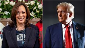 賀錦麗、川普。（圖／翻攝自Kamala Harris、Donald J. Trump臉書）