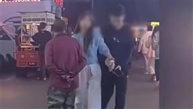 中國,重慶,老人,騷擾,胸部