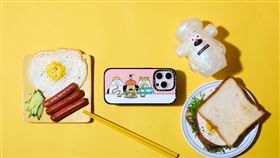 CASETiFY與日本知名插畫藝術家「金澤信」的「OHIGE no PON 胡子碰碰」推出以「台式早餐」為靈感設計的手機殼與電子配件。（圖／品牌業者提供）