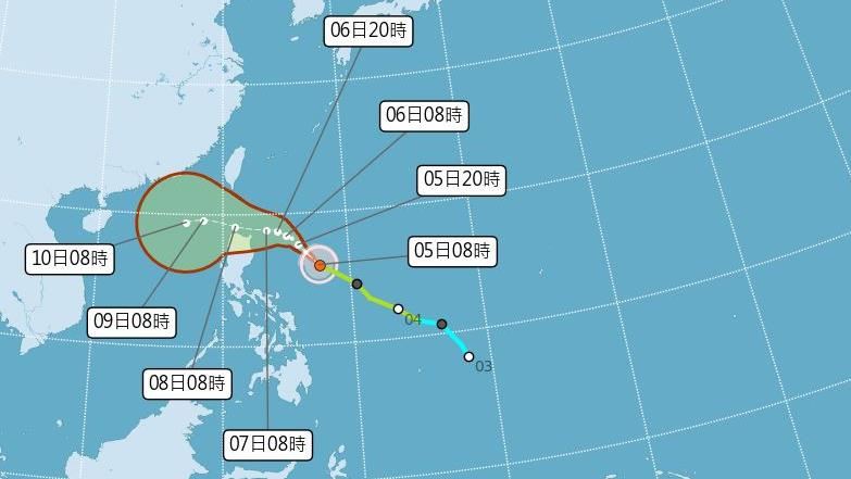 銀杏轉中颱！氣象署最新預測路徑出爐