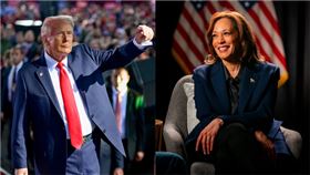 川普,賀錦麗（圖／翻攝自川普、賀錦麗臉書）