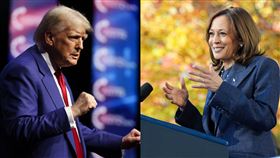 川普,賀錦麗（圖／翻攝自川普、賀錦麗臉書）