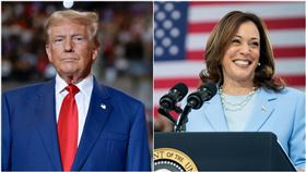 川普,賀錦麗（圖／翻攝自川普、賀錦麗臉書）