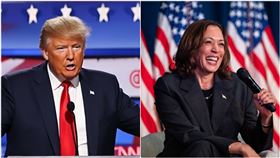 川普,賀錦麗（圖／翻攝自川普、賀錦麗臉書）