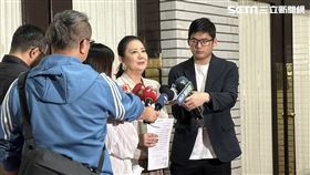吳思瑤受訪回應總預算案。（圖／記者詹宜庭攝影）