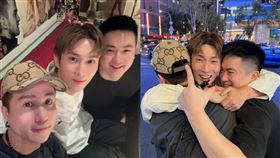 小濱（左起）阿本 多多 公主幫（合成圖／翻攝自阿本IG）