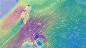 衛星雲圖,風場圖,銀杏颱風,東北季風（圖／翻攝自中央氣象署）