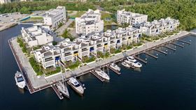 亞果遊艇台南Villa別墅區與碼頭實景。（圖／亞果遊艇提供）