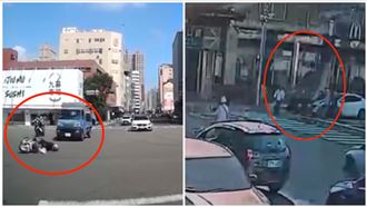 「九降風」肇事！擊落女騎士　驚險瞬間曝