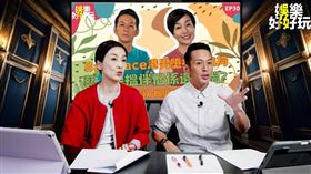 江美儀上節目談交友軟體，（右）為主持人。（圖／翻攝Youtube）