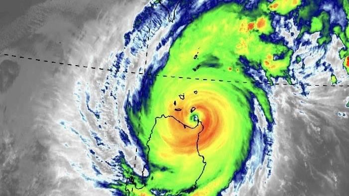 銀杏清晰颱風眼曝！雨彈狂炸5地警戒區曝