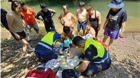 ▲新北市坪林天山親水農場驚傳15歲少年溺水。（圖／翻攝畫面）