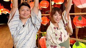 男主播木邨將太（左）帶段慧琳同遊三澤市的航空科學館。（圖／民視提供）