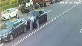 保時捷,代價,車禍,追撞,技術差,鬥毆,苗栗（圖／翻攝畫面）