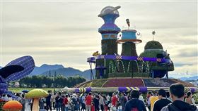 新社花海,台中國際花毯節,太空花境,太空花城,主花毯秀（圖／台中市府提供）