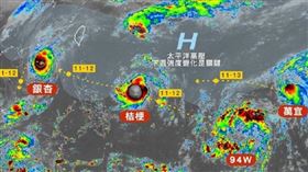 太平洋地區不平靜。（圖／臉書　台灣颱風論壇｜天氣特急）