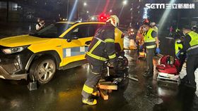 機車,計程車,騎士,新北市,汐止區,雙黃線,迴轉