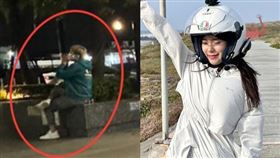 李多慧騎車環島，疑似遭狗仔隊跟拍鬧上警局。 (圖／翻攝李多慧臉書)