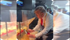 川普辭職麥當勞。（圖／翻攝自小唐納IG）