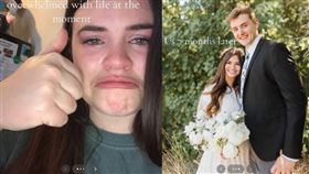 珍娜在TikTok分享她和米契爾的愛情故事，網友驚呼宛如電影情節。（圖／翻攝自抖音／Jenna Brotherson）