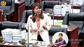 國民黨高市議員李雅靜反對國民黨團版財劃法。（圖／翻攝自高市議會網站）