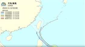 各國預測颱風路徑
（圖／翻攝自NCDR）