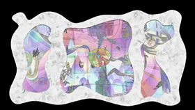 駐教廷大使館展出3位臺灣藝術家遠端協作共創作品〈共體連線〉圖片。（圖／文化部提供）