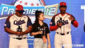 ▲世界12強棒球錦標賽賽前記者會，古巴總教練強森（Armando Johnson）受訪。（圖／記者劉彥池攝影）