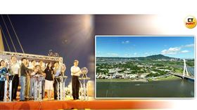 歷屆台北市長對社子島喊了不少開發構想，多年來卻只有2013年郝龍斌市長任內的「社子大橋」實現，居民直言對開發已難抱幻想。（圖／CTWANT後製組）