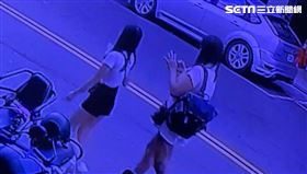 王女(左邊)最後畫面曝光！他跟閨蜜(右邊)相約租屋處一起去機場。（圖／翻攝畫面）
