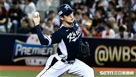 ▲世界12強棒球錦標賽，韓國隊先發投手高永表。（圖／記者劉彥池攝影）