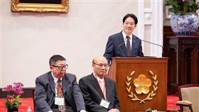 接見全國工業總會　賴清德：政府會穩定供電　持續推動綠能發展。總統府提供