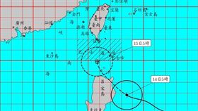 天兔發海警「開針眼挑戰強颱」！2地區首當其衝　最快這時發陸警（圖／中央氣象署）