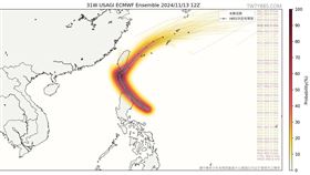 天兔颱風有機會登陸台灣！專家：美軍評定為超級颱風（圖／翻攝自台灣颱風論壇｜天氣特急臉書）