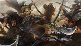 三英戰呂布。（圖／翻攝自百度百科）