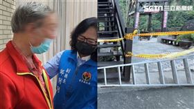 77歲廖姓婦人傷重不治。今(14)日檢警相驗遺體發現死者頭部鈍傷為致命傷。（圖／翻攝畫面）
