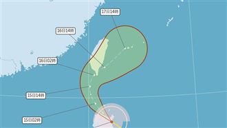 對台有威脅！天兔估切過台灣　這時雨最劇