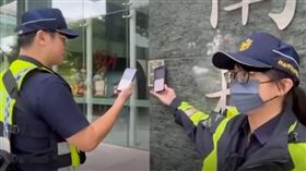 文化部政風處收到威脅信，新莊警查辦後確認大樓無可疑物品，設立巡邏箱提高安全網強度。（圖／翻攝畫面）