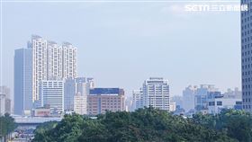 雙北市,桃園市,霧濛濛,PM2.5,背風渦旋,記者莊淇鈞攝影